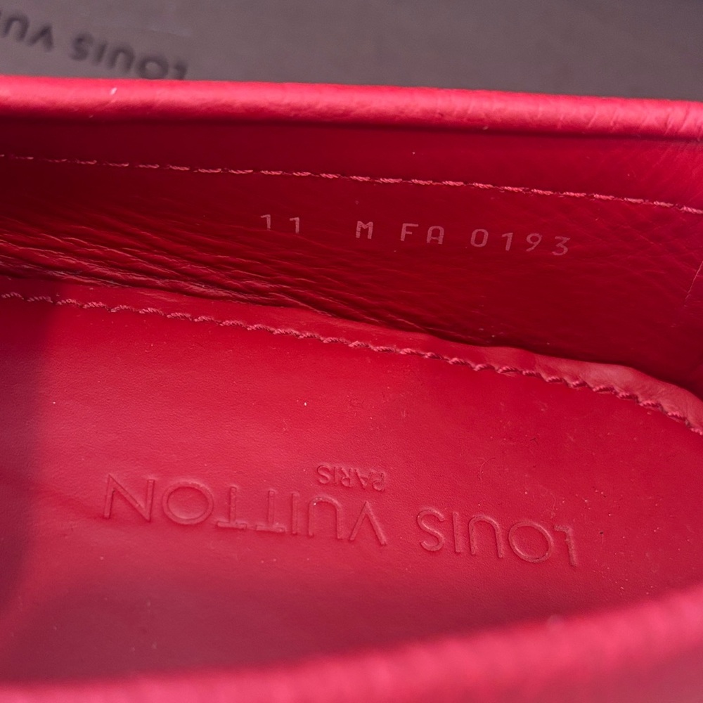 Louis Vuitton Vibrant Red Driving Shoes - Picture 11 of 11